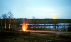 Påskbrasa i Fröskog