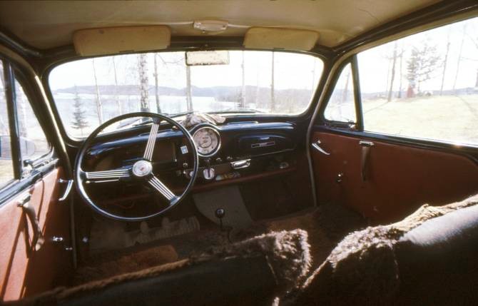 Morris Minor 1000 interiör