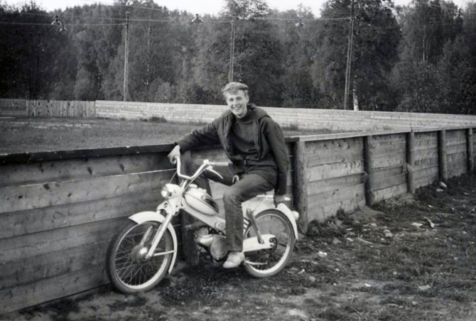 Mats på en Puch