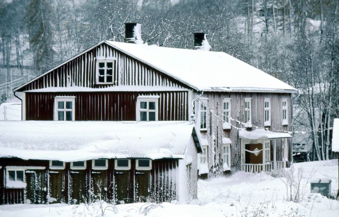 Bruksgården efter snöstormen