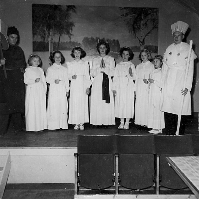 Luciafest i paviljongen 1950