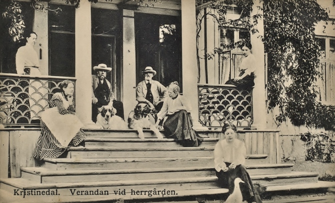 På verandan